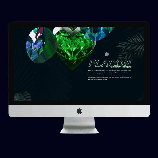 AURA by Mugler ✦ Website promotionnel fictif